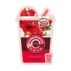 MEDIHEAL - Pomegranate Vita Mask, 20ml - maska nawilżająco-uelastyczniająca z granatem